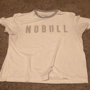 Nobull white cropped T-shirt